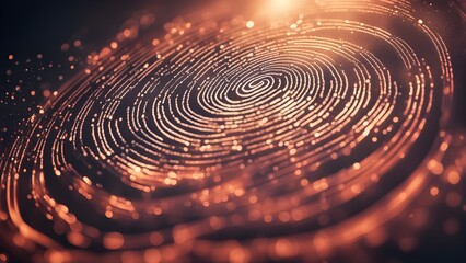 Obraz premium A blurry image of a circle with a lot of dots in it