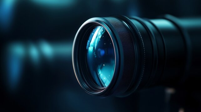 Strategic insight symbolized  telescope representing business vision and foresight