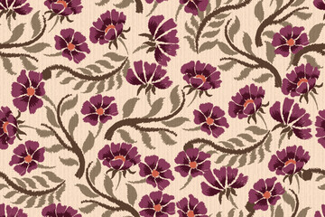 seamless floral motif in vector suitable for fabric, background, wallpaper, covers, etc  © B_1_3