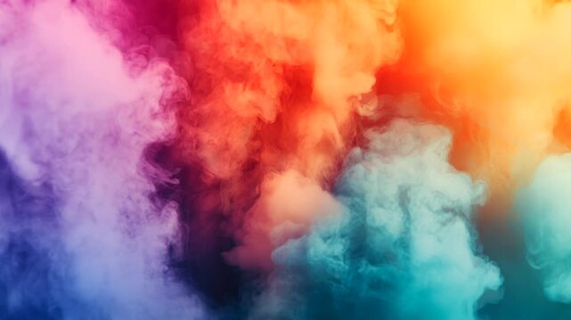 Rainbow Wisps: Delicate Colorful Clouds in the Sky
