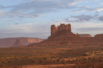The buttes of Monument Valley on the Navajo Nation spanning both Arizona and Utah