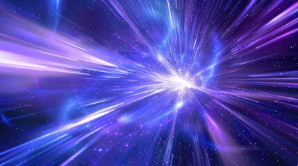 Naklejka premium Abstract Cosmic Light Burst