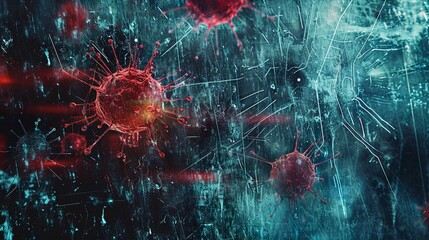 Virus-Themed Texture for Awareness Campaigns