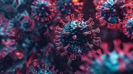 Epidemic Prevention Ad with Viral Texture