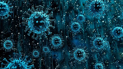 High-Impact Virus Texture for Public Announcements