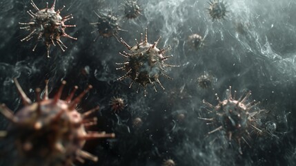 Virus Threat Highlighted in Graphic Design