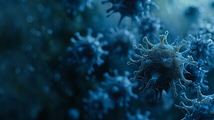 Digital Poster with Virus-Inspired Texture