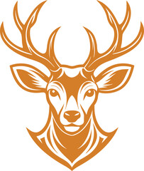 Deer head vector logo