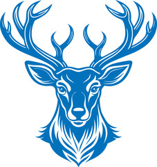 Deer head vector logo