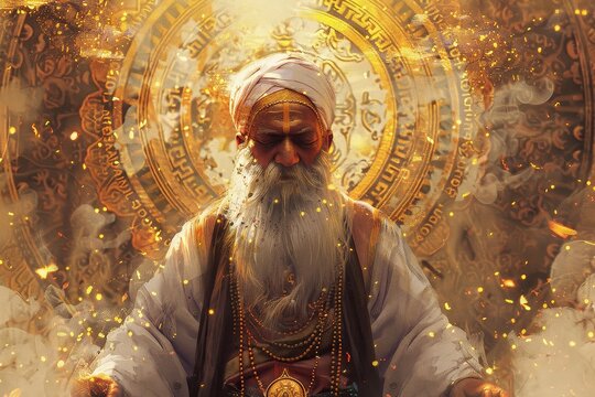 Divine Wisdom of Prophet Zoroaster in Digital Art