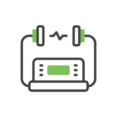 Defibrillator vector icon