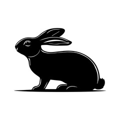 animal typography vector illustration in black