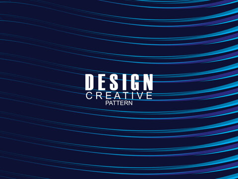 Premium background design with dark blue waving motif. Vector horizontal template, for digital luxury business banner, contemporary formal invitation, luxury voucher, gift certificate, etc.