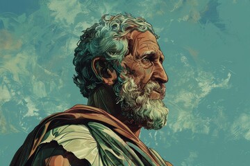 Obraz premium Zeno of Citium, Founder of Stoicism