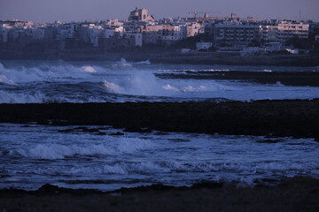sunrise over the city