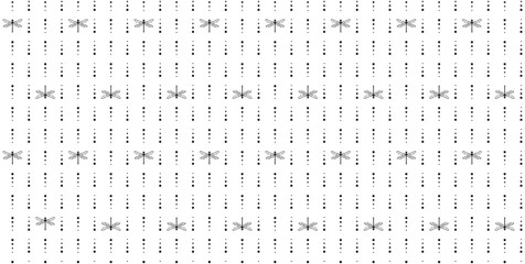 Fototapeta premium Black decorative dragonflies and beaded stripes on a white background. Monochrome endless texture with vertical ornament. Vector seamless pattern for wrapping paper, giftwrap, surface texture or print