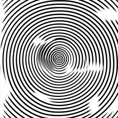 Naklejka premium Minimalist_vector_illustration_of_concentric_circles