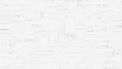 3d illustration of Futuristic frame artistic geometrical design drawing or draft style black and white architecture and modern tech background banner and wallpaper.3d renden.