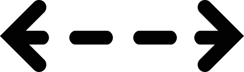 Obraz premium Rounded Filled Arrow Icon