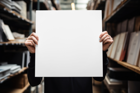 Vinyl album cover png mockup, transparent design - Powered by Adobe