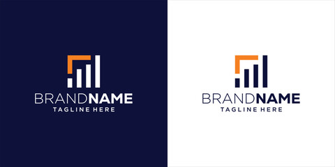 Creative Financial Graphic Logo Design, Perfect For Business & Finance Logo, Trading & Distribution Logo, Design Inspiration, Illustration, Vector