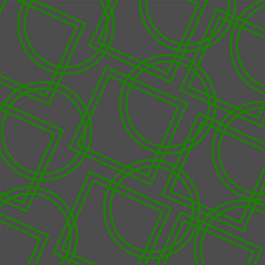 Geometric background in gray with green abstract pattern
