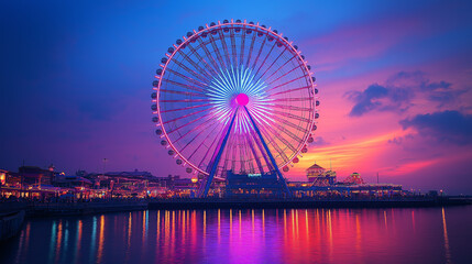 夕焼けの観覧車