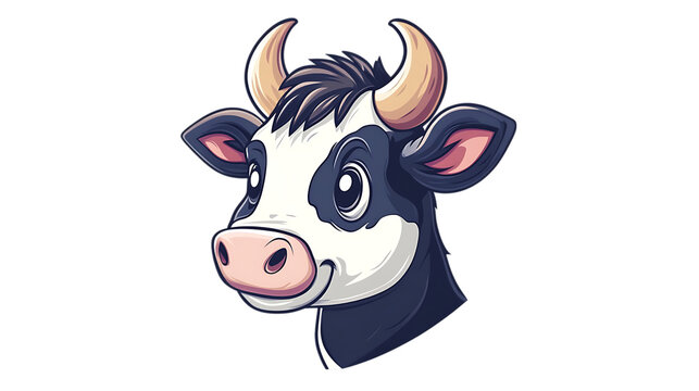 recommend clip art: Cow cartoon vector illustration on transparent background