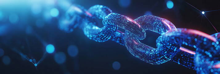 Blockchain and data security, panorama wallpaper, Connectivity and data security technologies