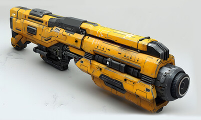 Fototapeta premium View of a yellow digital drill machine for making holes