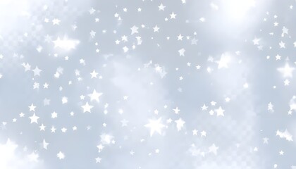 Fototapeta premium White flying stars abstract background
