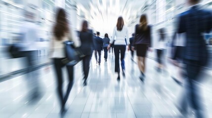 Fototapeta premium Business team success blurred background illustration generated by ai