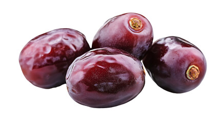 Obraz premium Pile of dates isolated on a transparent background PNG