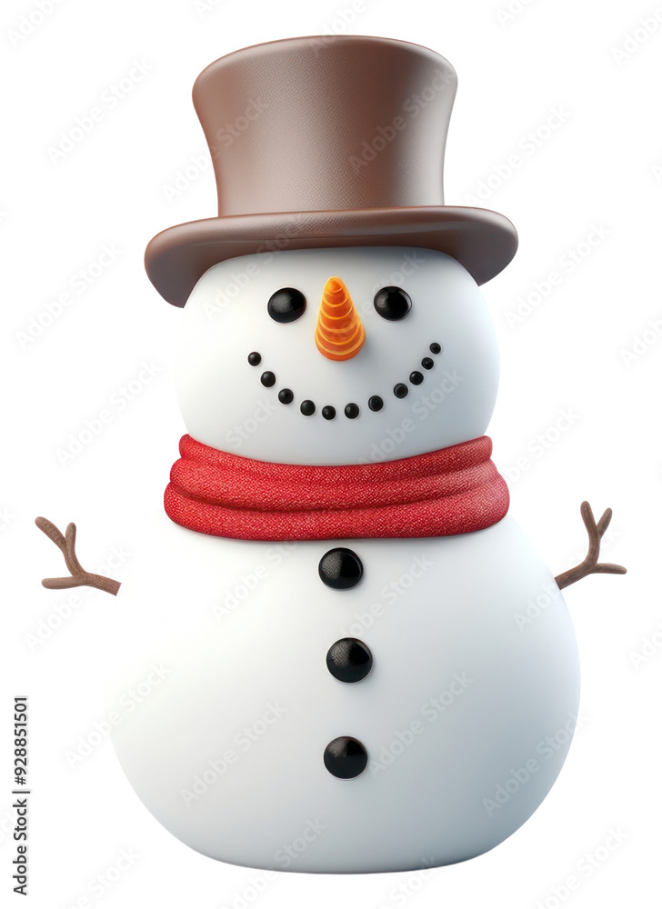 Canvas Prints PNG Snowman cartoon winter white.