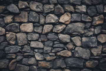 Fototapeta premium A wall surface of stone brick