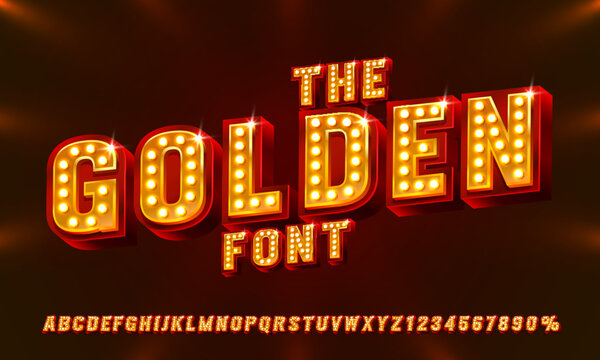 Show font set collection, letters and numbers symbol. Vector illustration