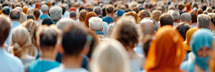 Out-of-Focus Motion of Walking Crowd
