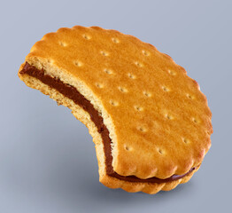 Schokoladenkeks, halber Schokokeks, Doppelkeks, Keks, Anbiss, 