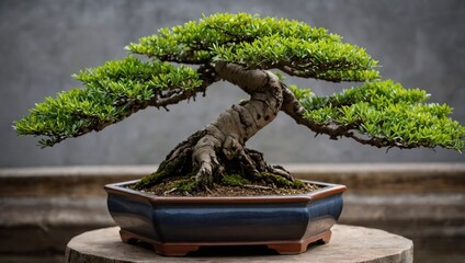 bonsai tree in a pot