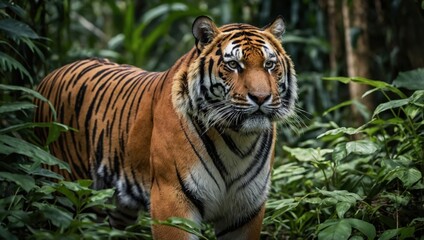Fototapeta premium tiger in the jungle
