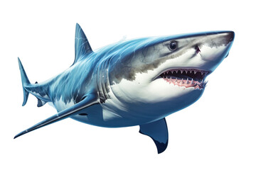 Naklejka premium PNG Shark animal fish underwater.