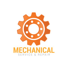 Setting icon vector Gear logo design