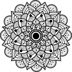 The Mandala pattern is made to represent personal and cosmological integrity. Digital mandala illustration. The infinity pattern is in the form of a mandala circle. 