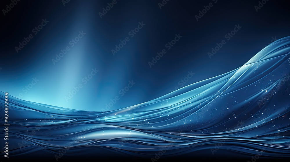 Poster abstract blue background