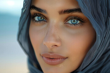 Modern people of africa arabian nation traditions culture desert clothes food, Generative AI