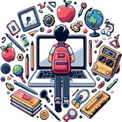 Back to school Vector illustration