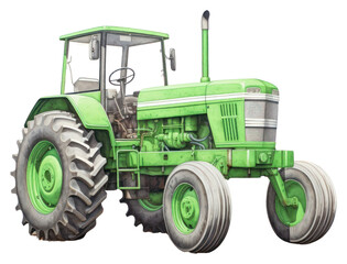Obraz premium PNG Farming tractor vehicle drawing wheel.