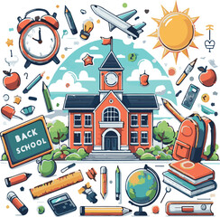 Back to school Vector illustration