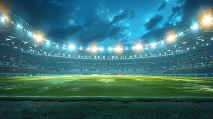 Football stadium, Enjoy a football match, active, sport. Generative AI