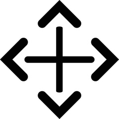 Obraz premium Rounded Filled Arrow Icon